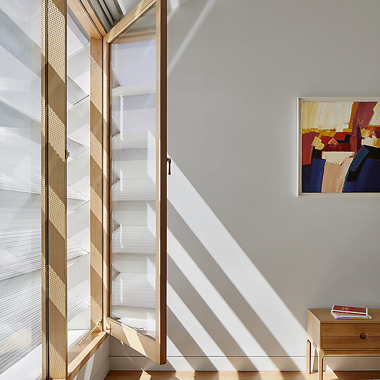 Interior photograph of Hood House by Tatjana Plitt