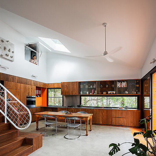 Interior photograph of Stable House by Kat Lu