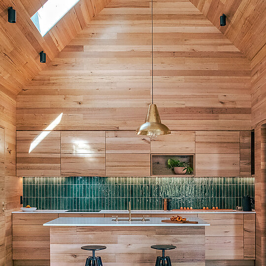 Interior photograph of 3 Peaks Haus by Ben Ohene