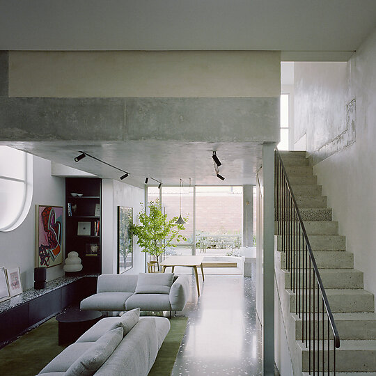 Interior photograph of South Melbourne House by Rory Gardiner