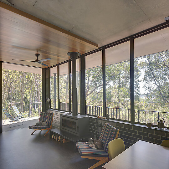 Interior photograph of House at Pretty Beach by Brett Boardman