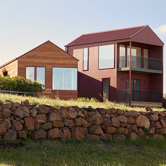 Interior photograph of House in Tasmania (Big Red) by Max Combi
