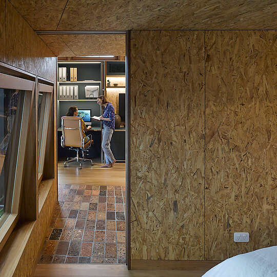Interior photograph of Pepper Tree Passive House by Barton Taylor