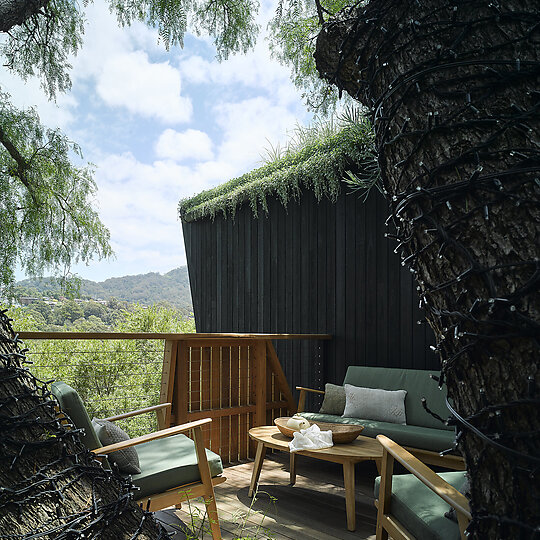 Interior photograph of Pepper Tree Passive House by Barton Taylor