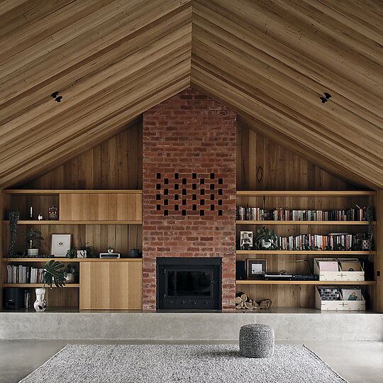 Interior photograph of Birregurra House by Derek Swalwell
