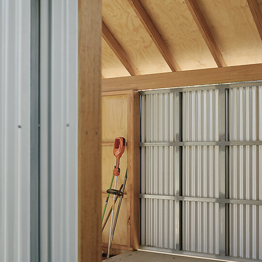 Interior photograph of Lily's Shed by Rory Gardiner