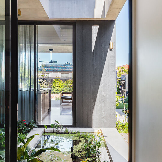 Interior photograph of Grandparents' Residence landscape by Katherine Lu