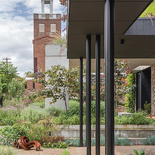 Interior photograph of Grandparents' Residence landscape by Katherine Lu