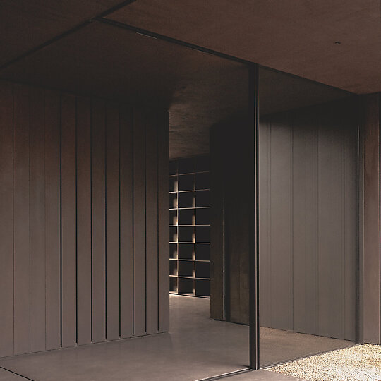 Interior photograph of Enclosed House II by Glenn Russell