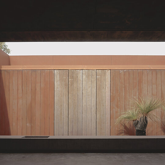 Interior photograph of Enclosed House II by Glenn Russell