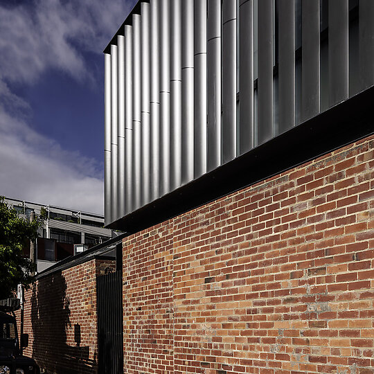 Interior photograph of Farmer Street Residence by Trevor Mein