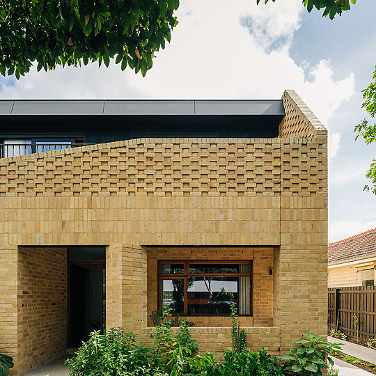 Interior photograph of Brick Bungalow by Adam Gibson