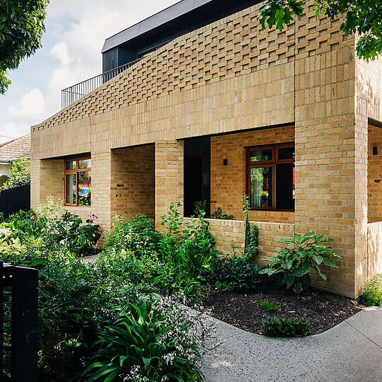 Interior photograph of Brick Bungalow by Adam Gibson