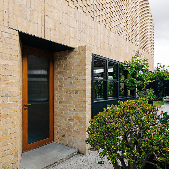 Interior photograph of Brick Bungalow by Adam Gibson