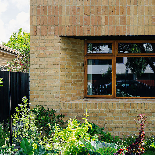 Interior photograph of Brick Bungalow by Adam Gibson