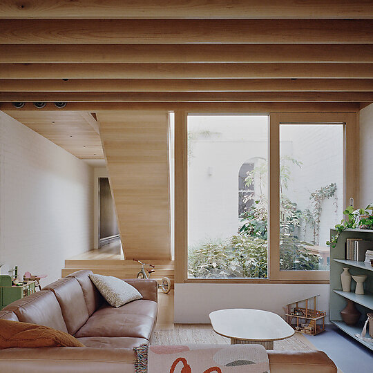 Interior photograph of Fitzroy North House by Rory Gardiner