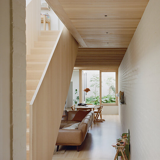 Interior photograph of Fitzroy North House by Rory Gardiner