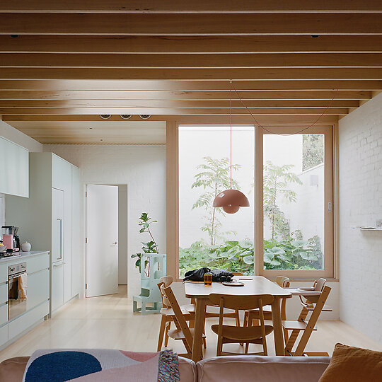 Interior photograph of Fitzroy North House by Rory Gardiner