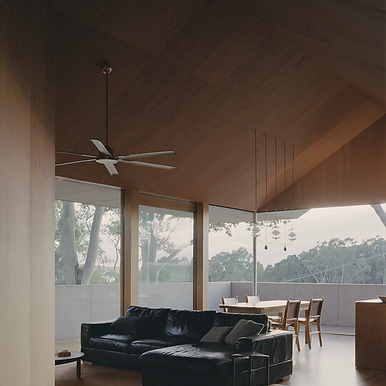 Interior photograph of Mossy Point House by Rory Gardiner