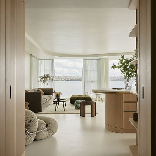 Interior photograph of Darling Point Apartment by Smart Anson