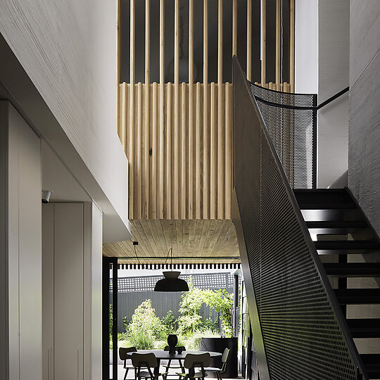 Interior photograph of Hawthorn Gable House by Sharyn Cairns