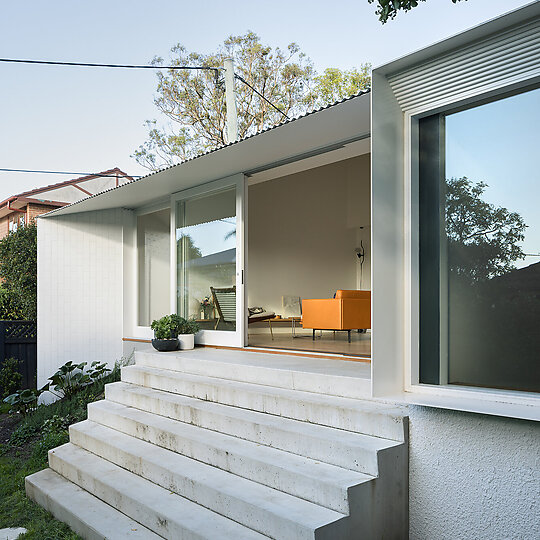 Interior photograph of DP House by Clinton Weaver