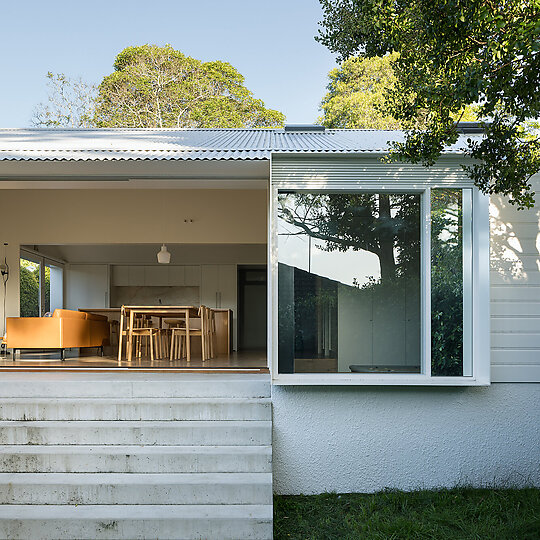 Interior photograph of DP House by Clinton Weaver