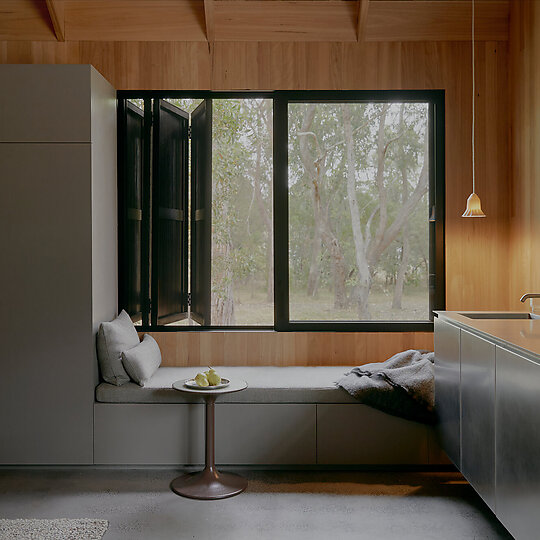 Interior photograph of Bittern Cabin by Ben Moynihan