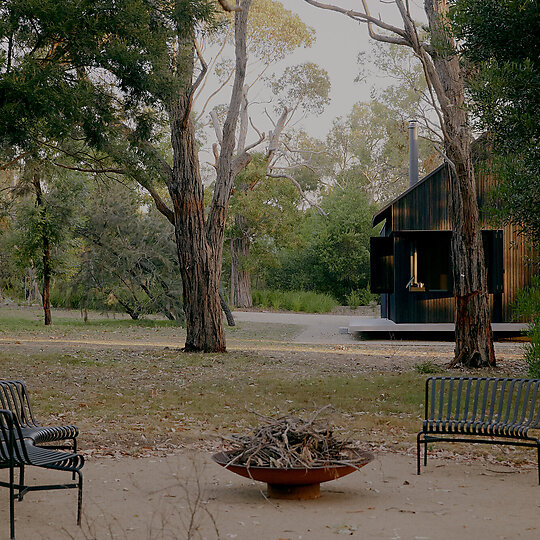 Interior photograph of Bittern Cabin by Ben Moynihan