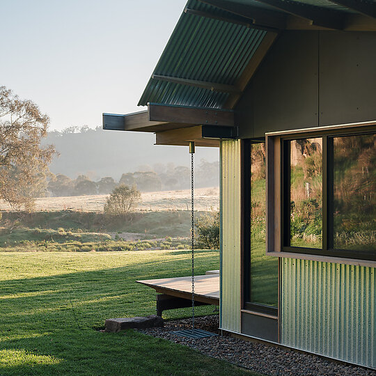 Interior photograph of Fish River House by Clinton Weaver