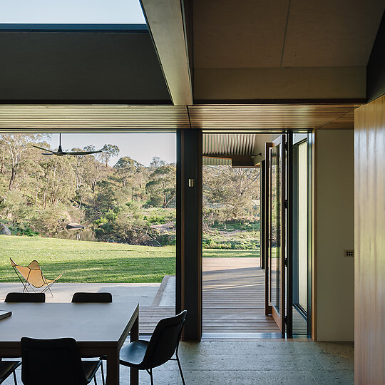 Interior photograph of Fish River House by Clinton Weaver