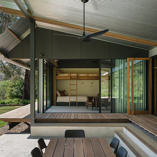 Interior photograph of Fish River House by Clinton Weaver