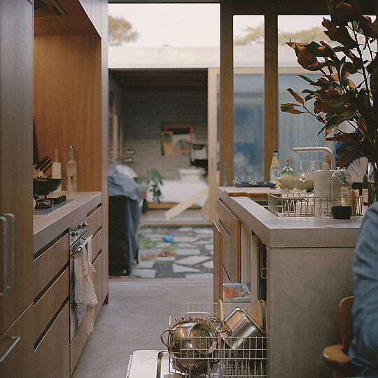 Interior photograph of Quarry House by Rory Gardiner