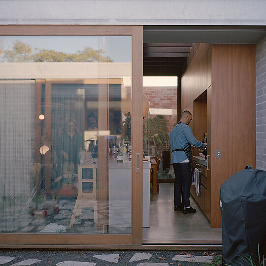 Interior photograph of Quarry House by Rory Gardiner