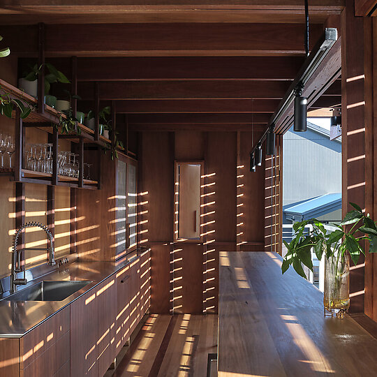 Interior photograph of Verandah Terraces by Christopher Frederick Jones