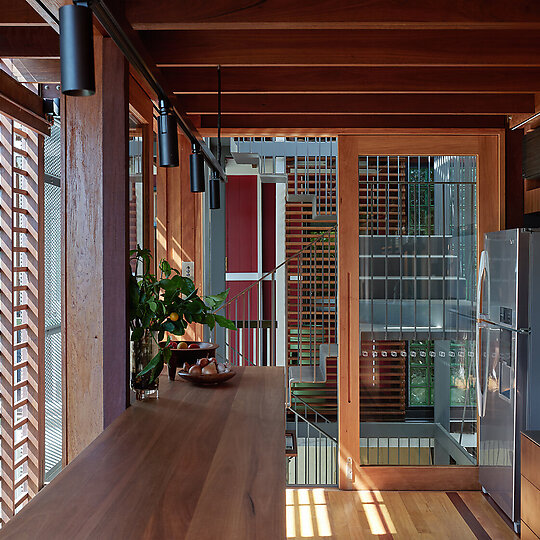 Interior photograph of Verandah Terraces by Christopher Frederick Jones