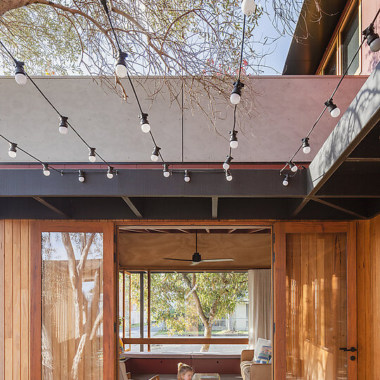 Interior photograph of Olive Tree House by Katherine Lu