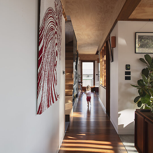 Interior photograph of Olive Tree House by Justin Aaron