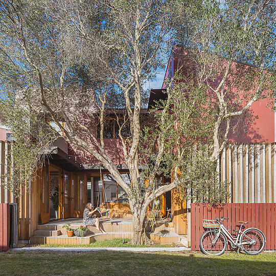 Interior photograph of Olive Tree House by Katherine Lu