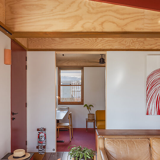 Interior photograph of Olive Tree House by Katherine Lu