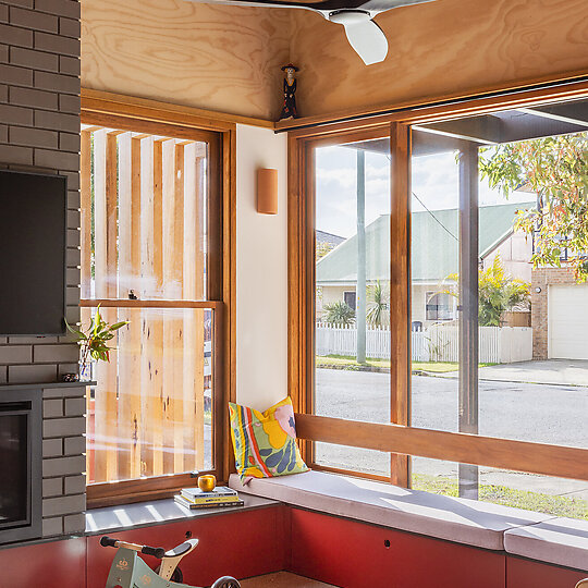 Interior photograph of Olive Tree House by Katherine Lu