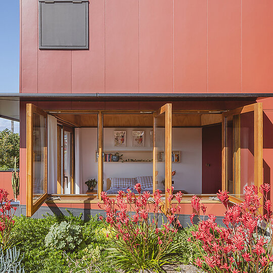 Interior photograph of Olive Tree House by Katherine Lu