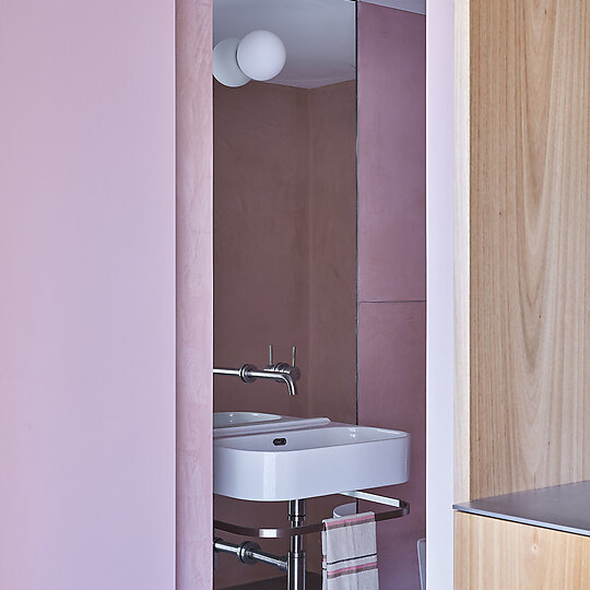 Interior photograph of Courtyard House by Pablo Veiga