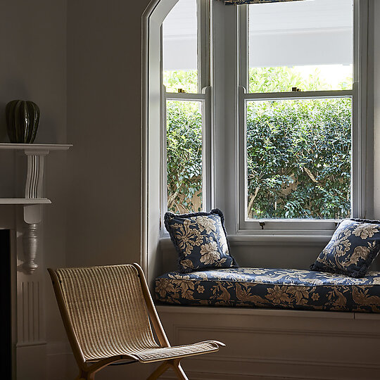 Interior photograph of Courtyard House by Pablo Veiga