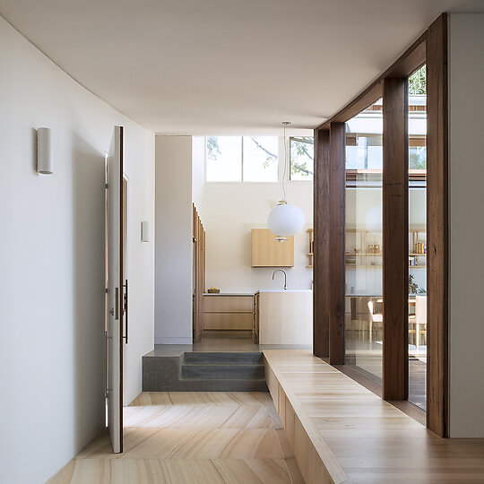 Interior photograph of Draped House by Clinton Weaver