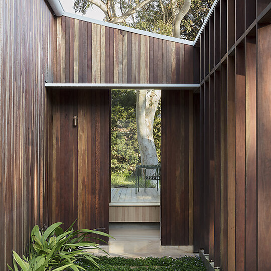 Interior photograph of Draped House by Clinton Weaver