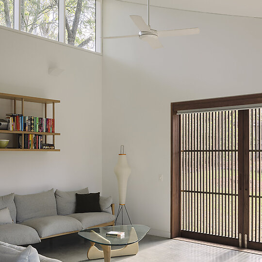 Interior photograph of Draped House by Clinton Weaver