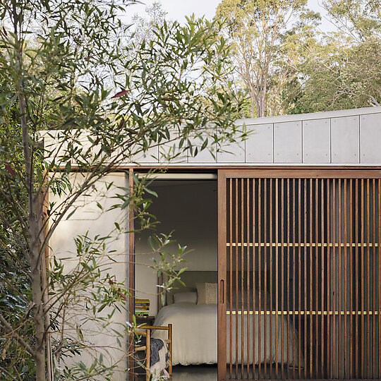 Interior photograph of Draped House by Clinton Weaver