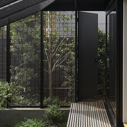 Interior photograph of Niwa House by Toby Scott