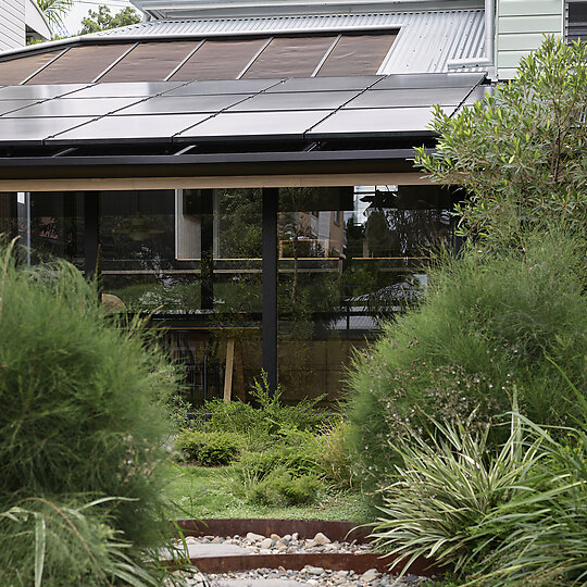 Interior photograph of Niwa House by Toby Scott